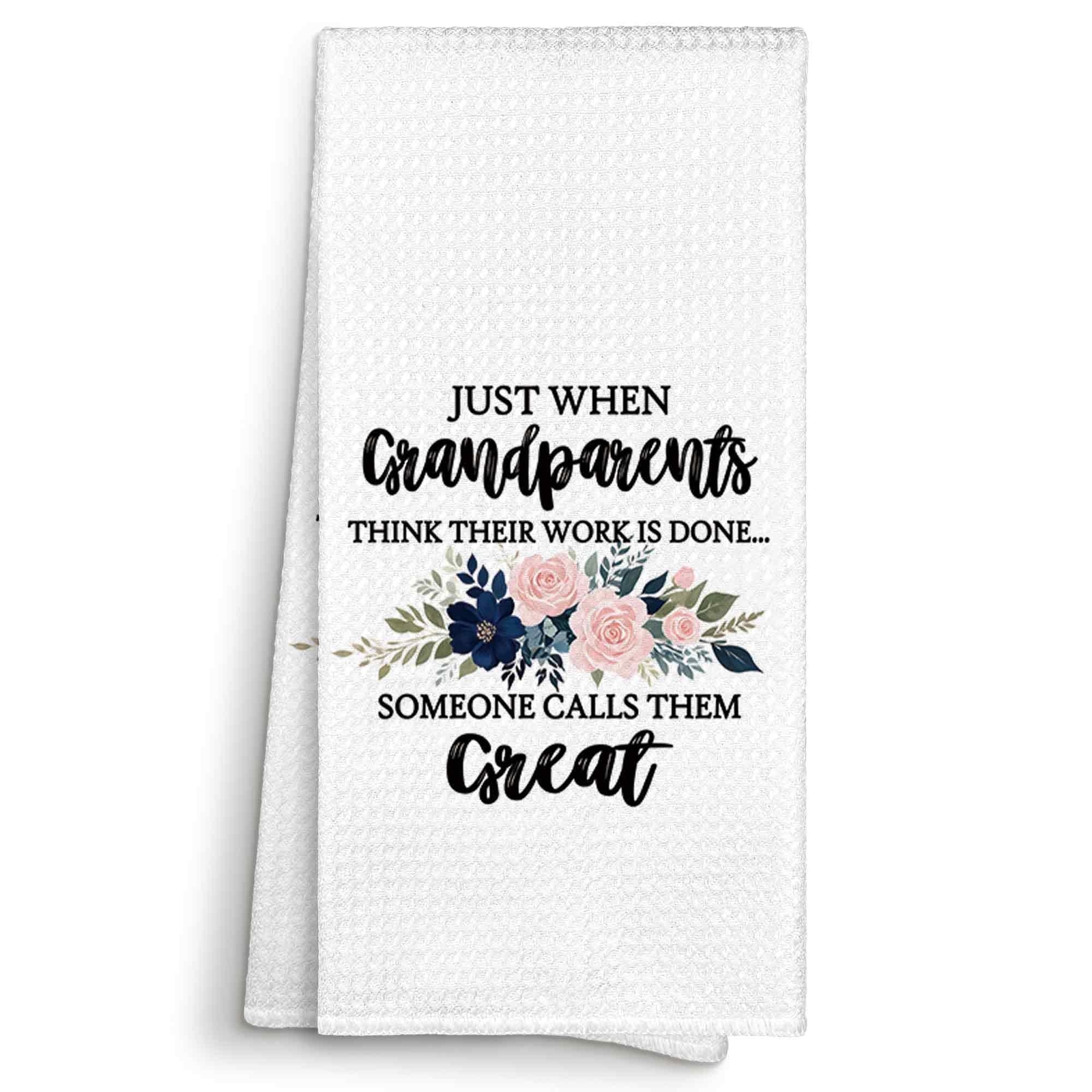 Promoted to Great Grandparents Gifts Kitchen Towels 16x24 Great Grandparents ...