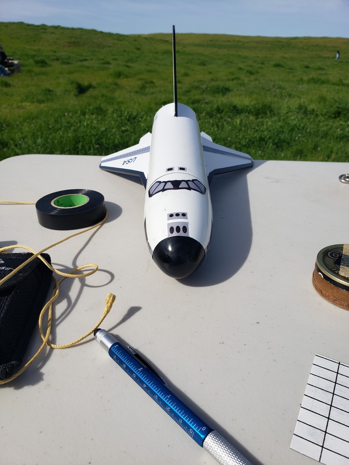 Upscale Estes Mini Shuttle #1391 Flying Model Rocket kit 2.6 dia, 14in tall.