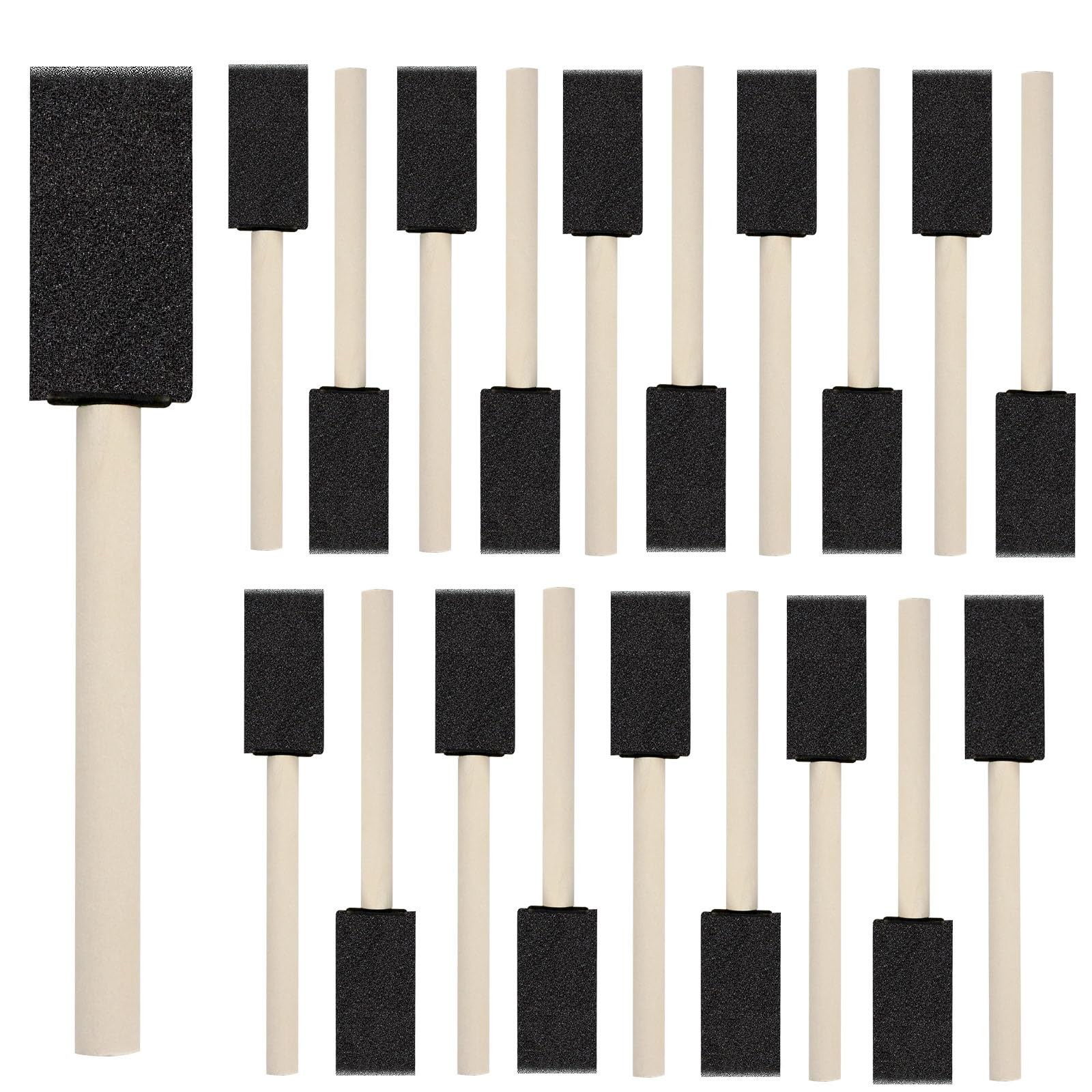 20 Pcs Foam Paint Brushes, 1'' Sponge Paint Brush, Foam Brushes for Painting,...