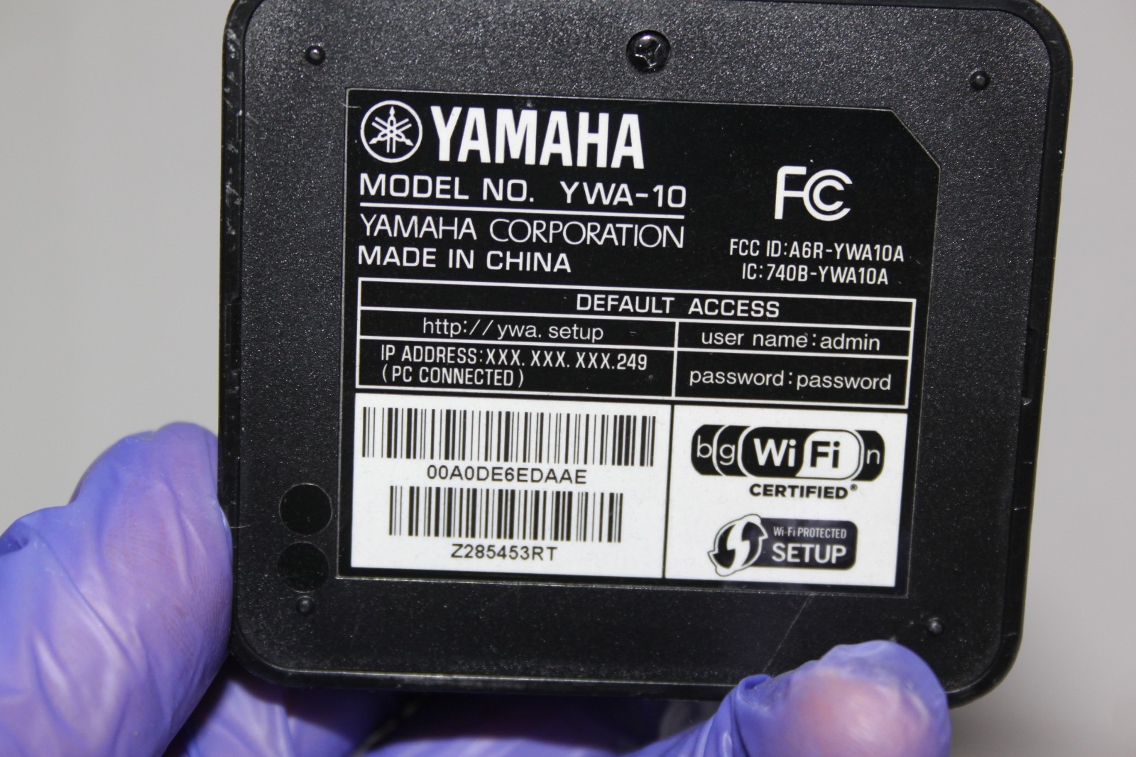 Yamaha YWA-10 Wireless Network Adapter