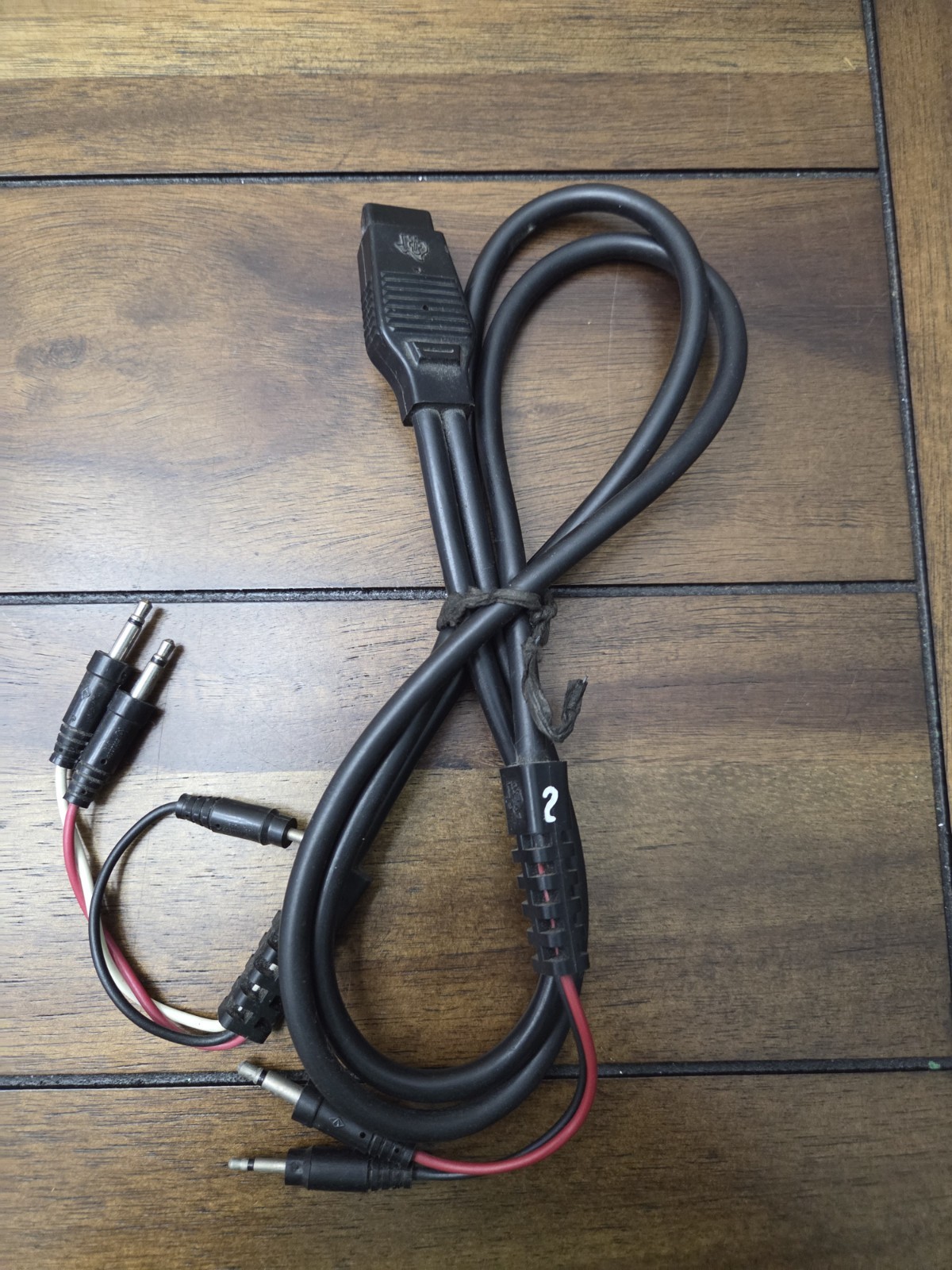 TI-99/4A TI99 Home Computer Black Dual CASSETTE CABLE PHA 2000 used