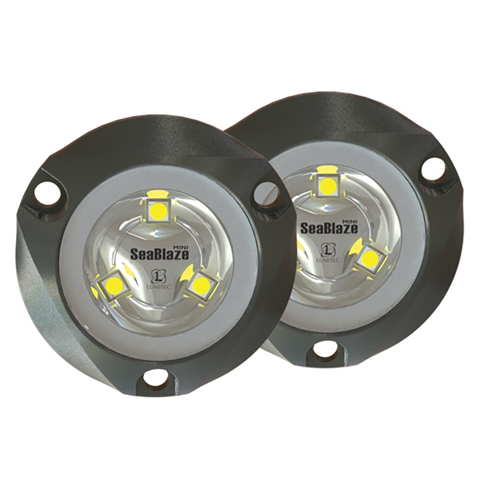 Lumitec SeaBlaze Mini - Underwater Light - Pair - Brushed Finish - Blue Non-D...