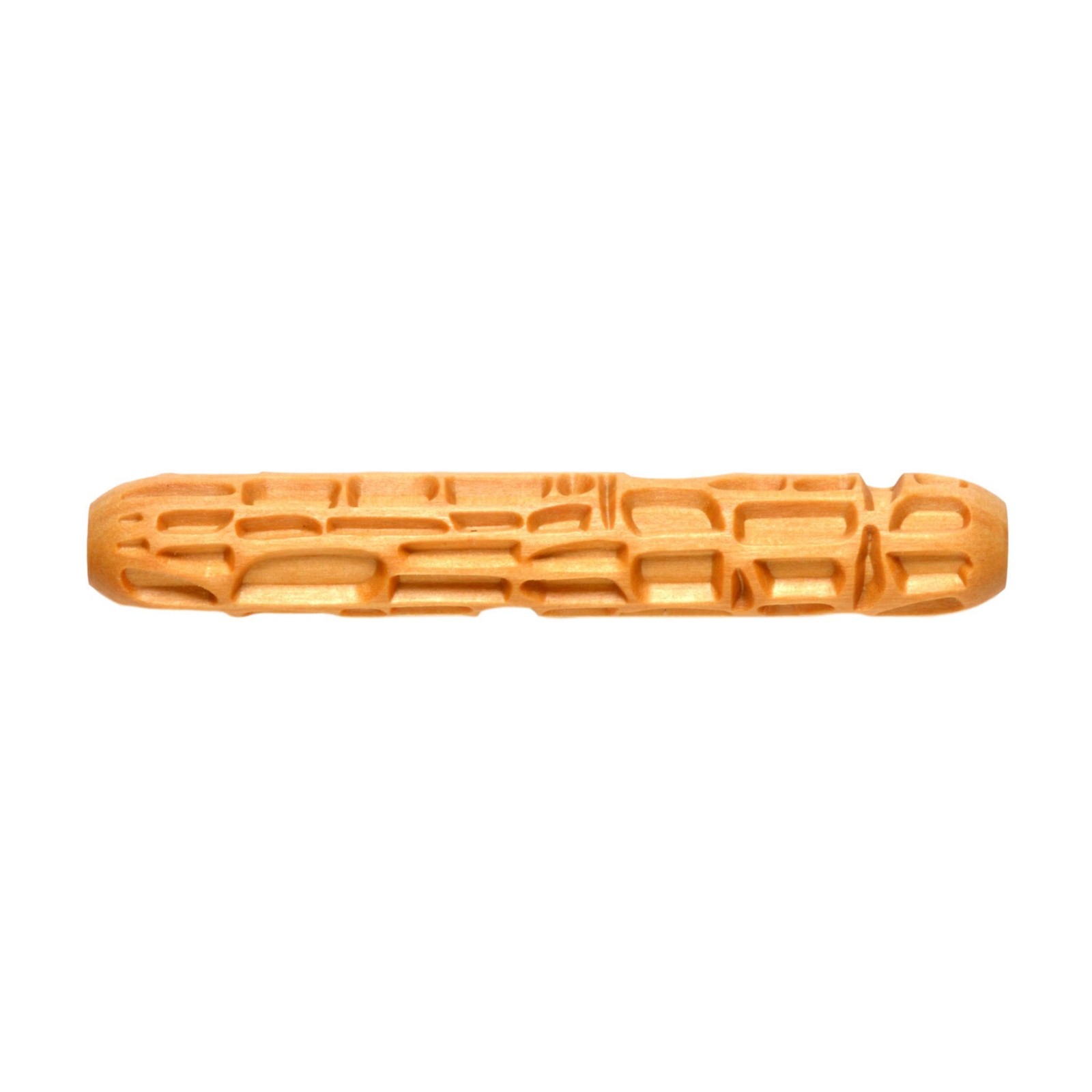 MKM Pottery Tools Wood Hand Rollers for Clay (HR-54 Stone Wall)