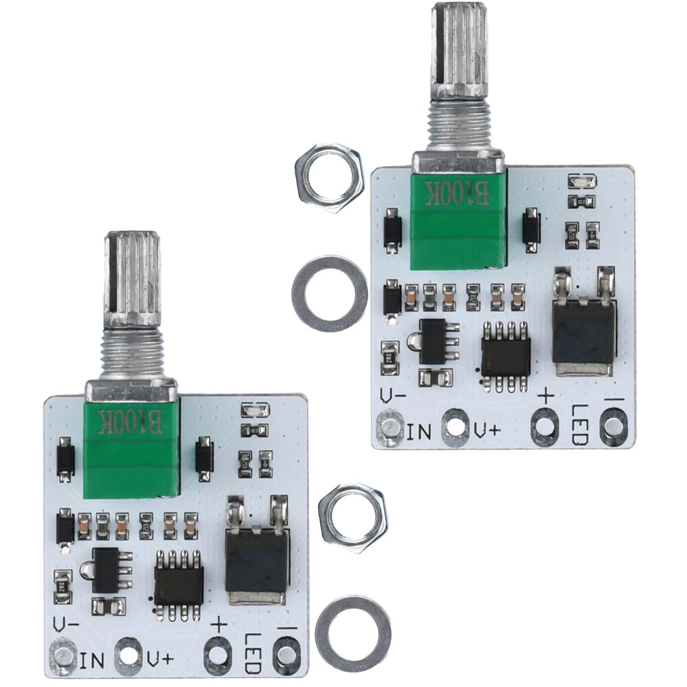 2/4/6x LED Mini Dimmer Constant Voltage Modules Stepless Knob Potentiometer DIY