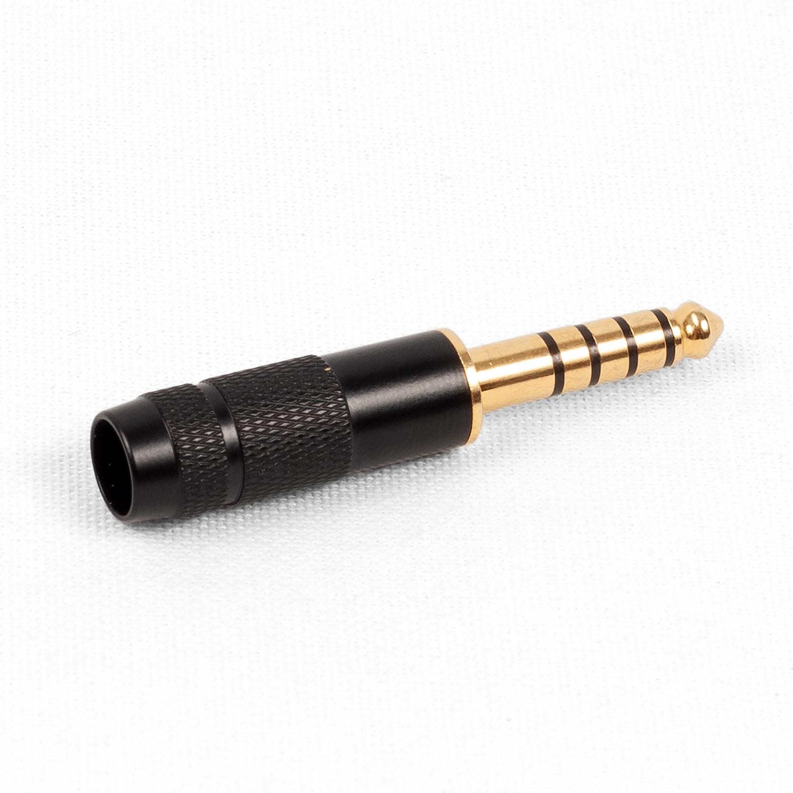 4.4mm 5 Pole TRRRS Plug Male Audio Connector. Gold Plated