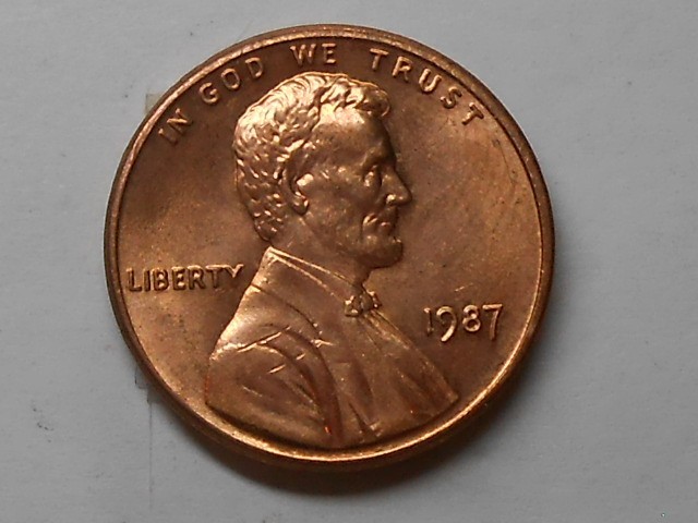 1987 LIncoln cent with errors