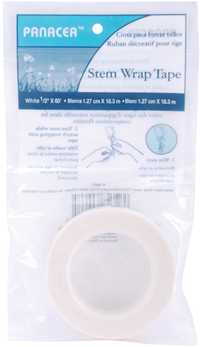 Stem Wrap Tape .5"X60' White