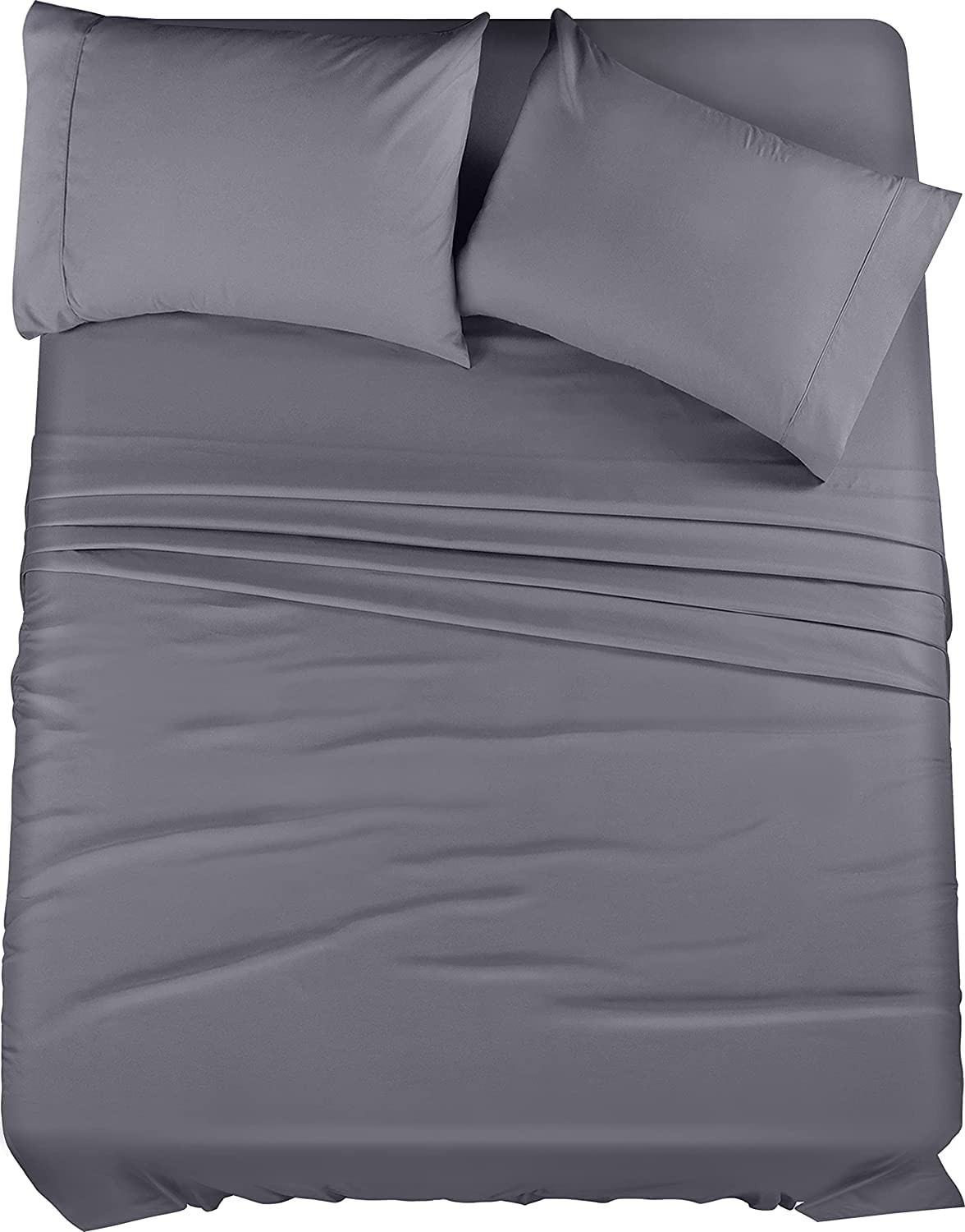 King Sheet Set - 4 Piece Ultra Soft Brushed Microfiber Bed Sheets - Hotel Sty...