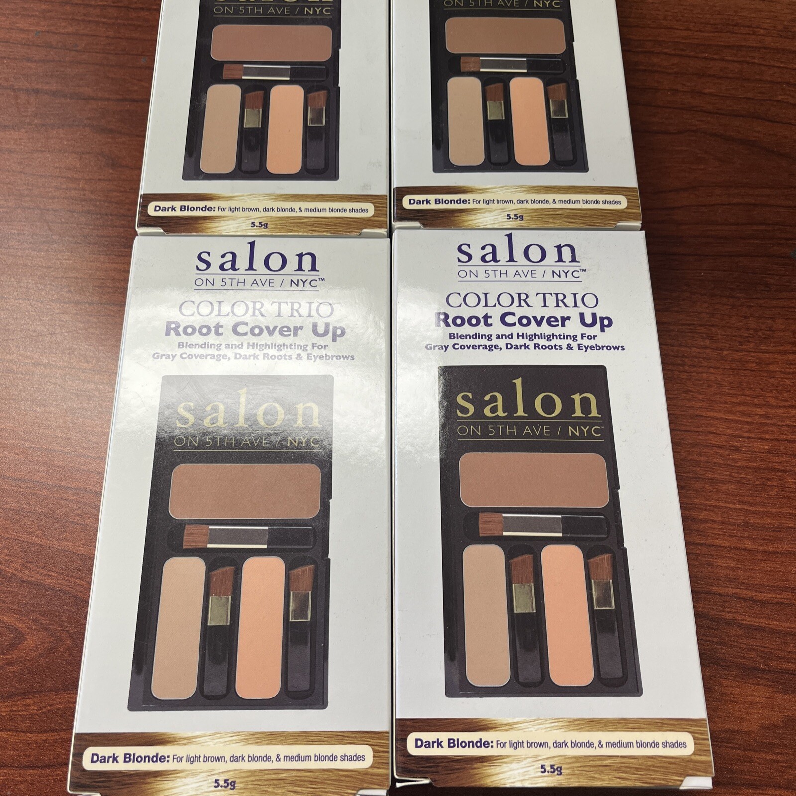 4 Salon on 5th Ave Color Trio Root Cover Up Blend & Highlight DARK BLONDE
