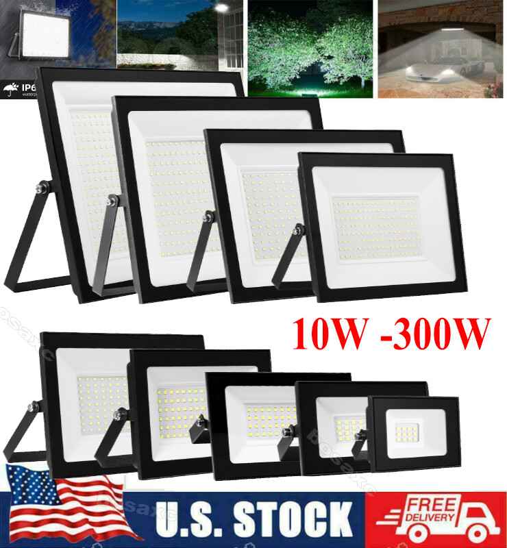 10W-500W Watt Led Flood Light Outdoor Security Garden Yard Spotlight Lamp 110V
