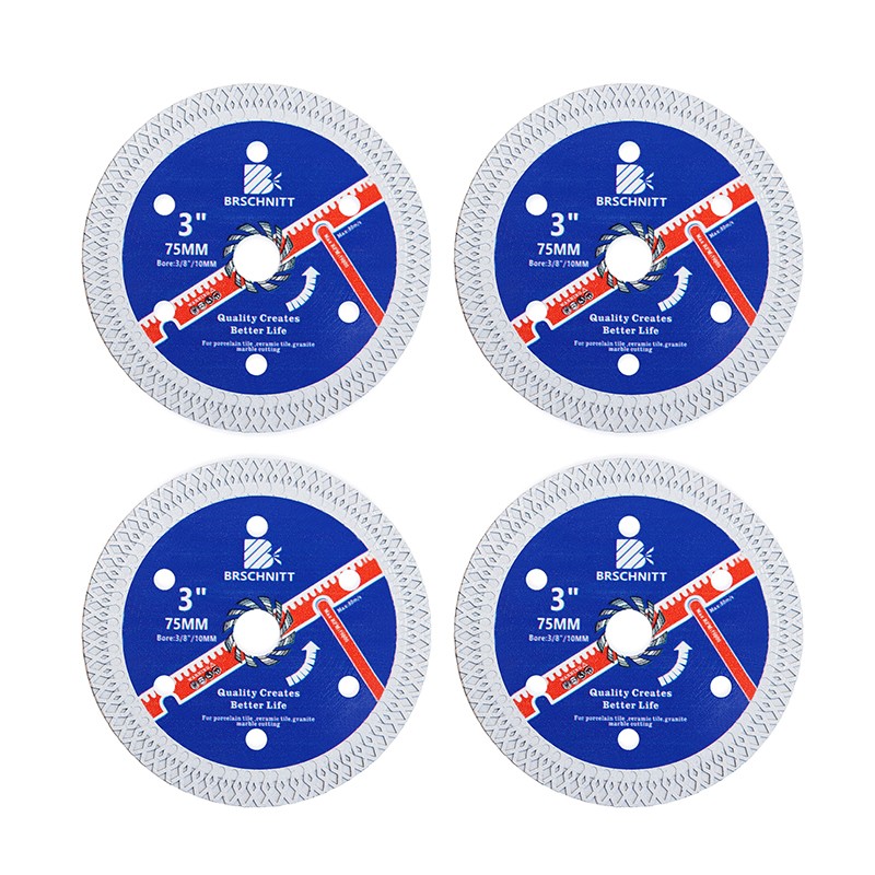 4pcs Diamond Blade 3''/75mm Tile Cutting Disc Wheel for Porcelain Ceramic Marble
