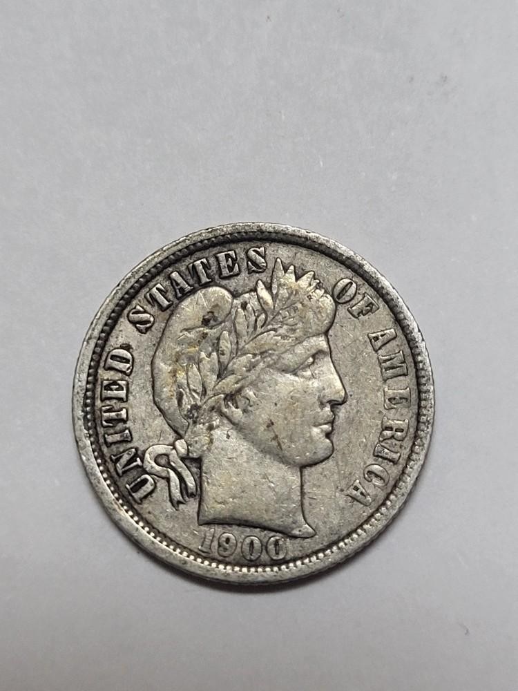 1900 O Barber Dime SHARP Liberty !!