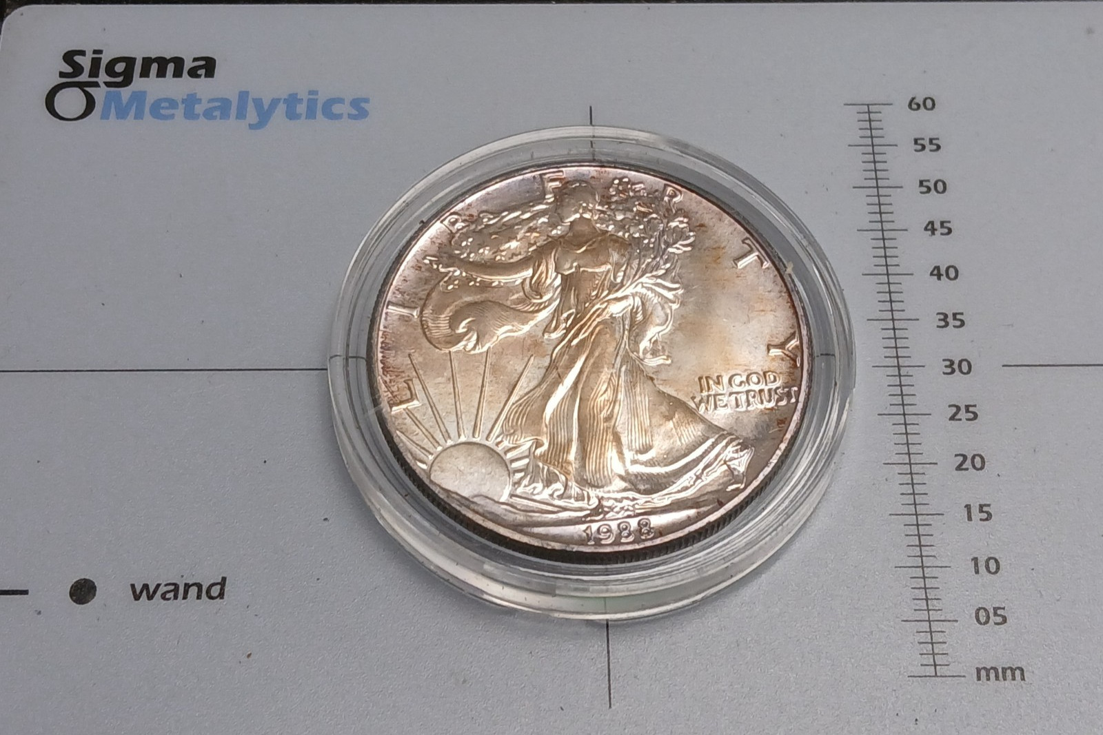 Silver 1988  1oz .999 American Eagle Silver Round  Toned   T-76