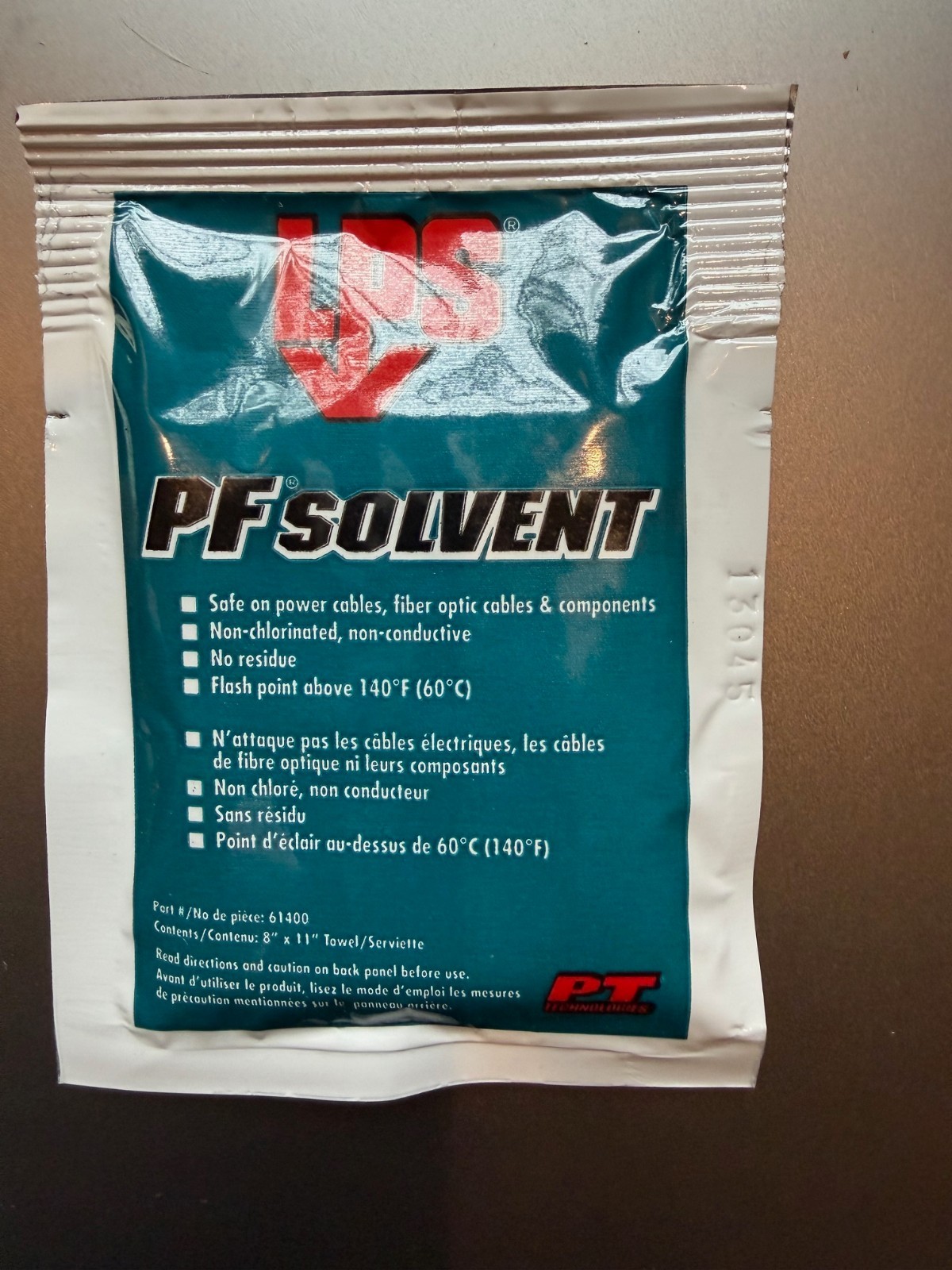LPS PF Solvent Industrial Degreaser Wipes Lot of 6 P/N 61400 NEW Free Shipping