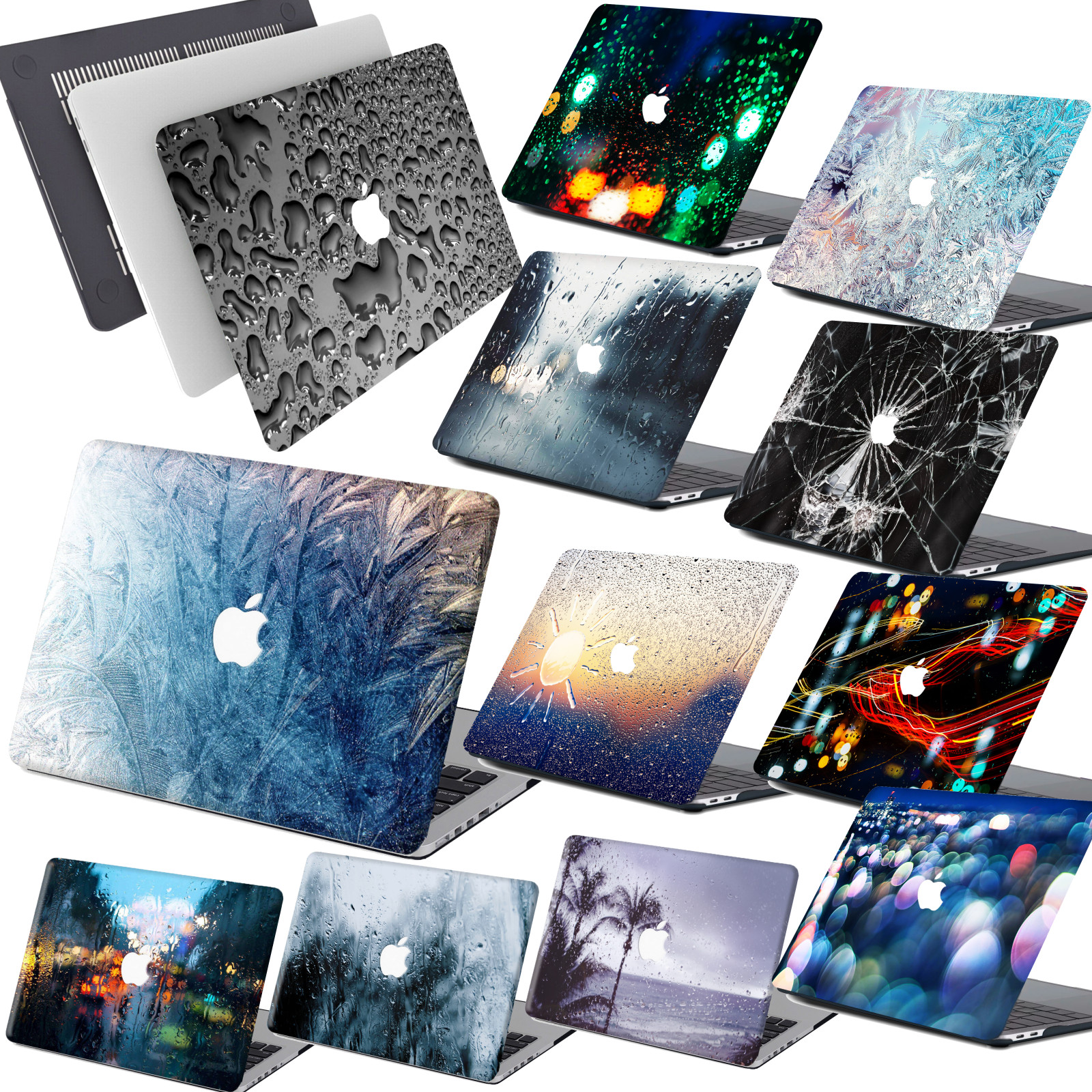 Unique Matte Rubberized Laptop Hard Cut Case Cover 2026 New For Macbook Air Pro