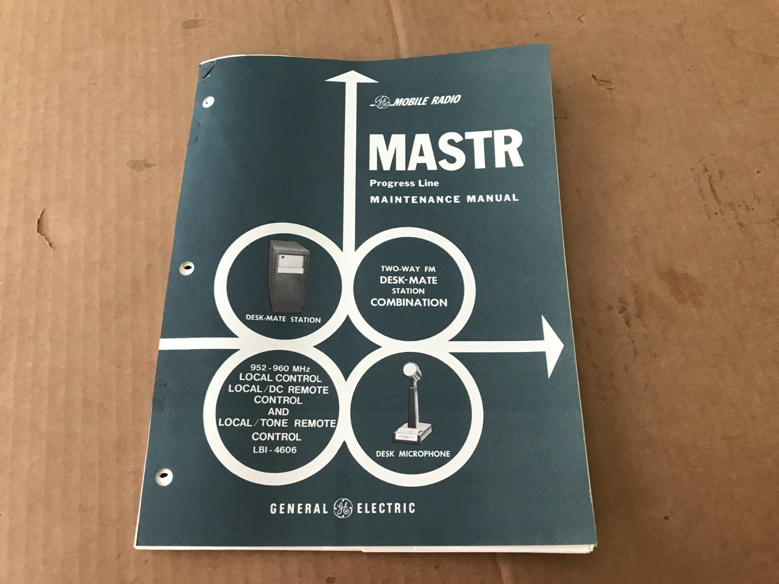 Vintage GE Master Progress Desk-Mate Local Remote Maintenance Manual - LBI-4606
