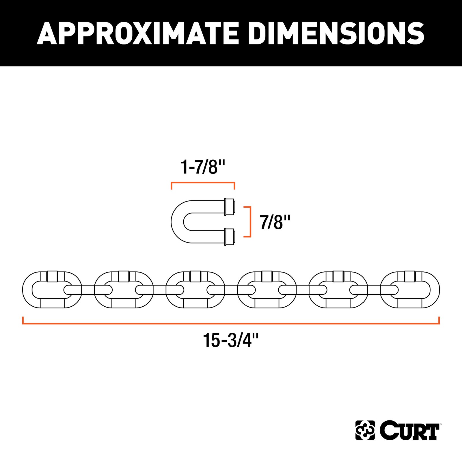 Curt-Replacement Weight Distribution Hitch Chain Kit