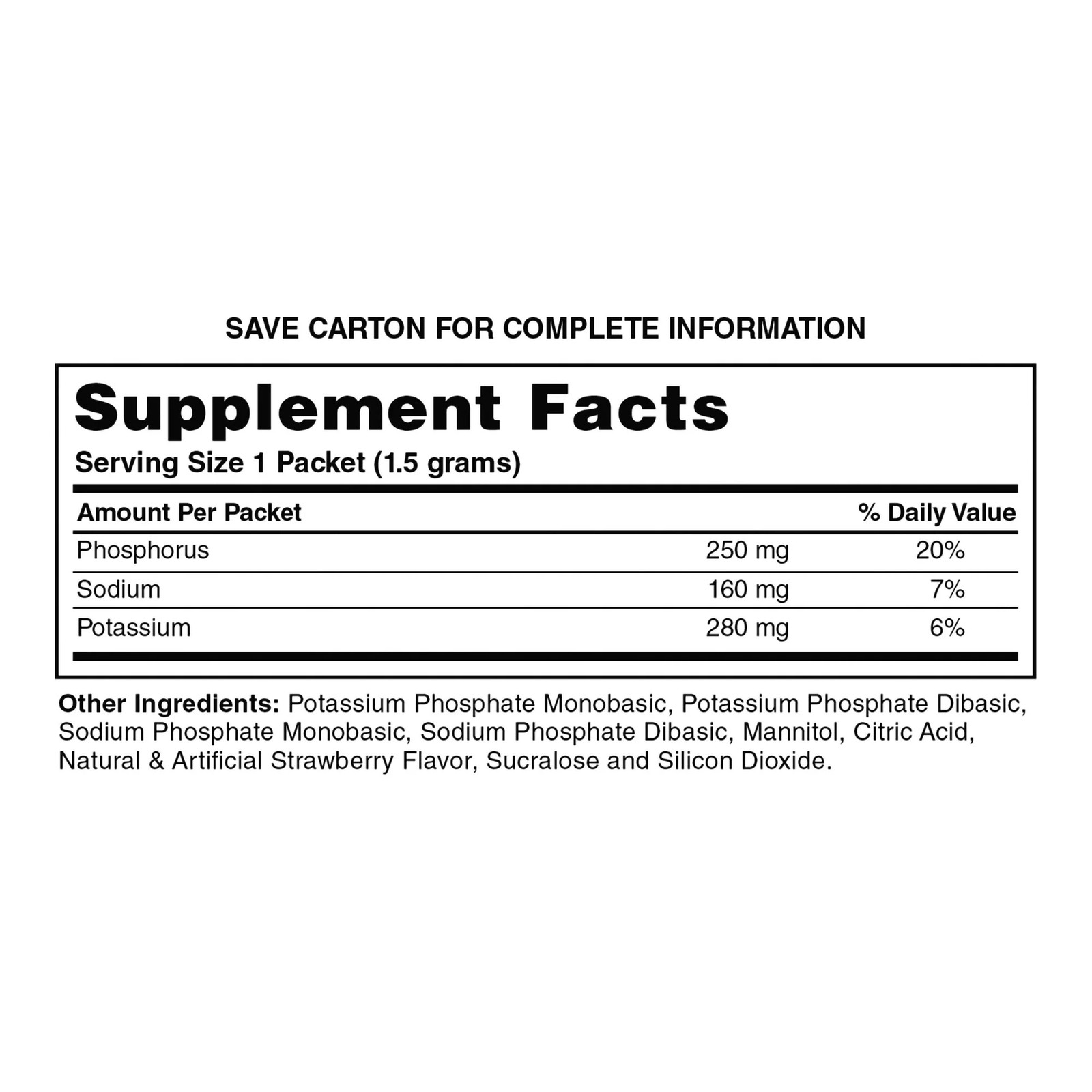 Geri-Care Phosphorus Sodium & Potassium Supplement