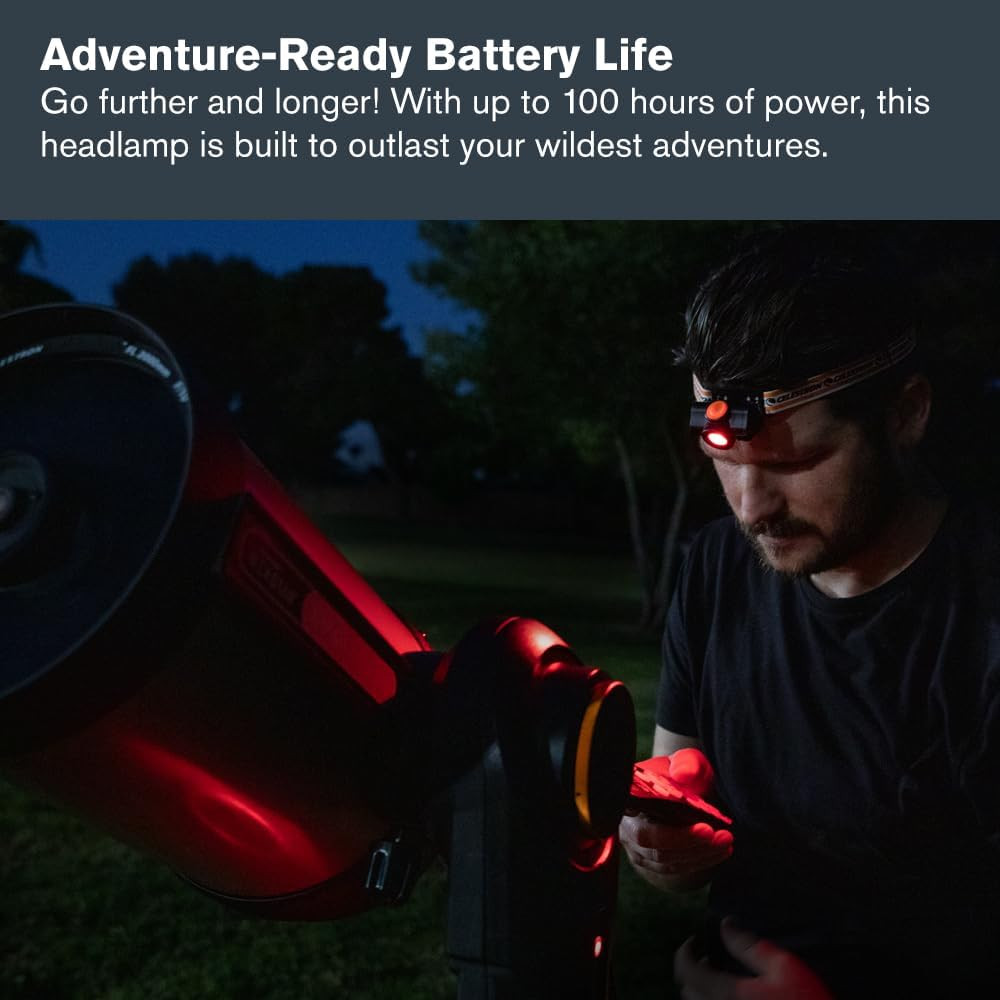 Celestron – Night Vision Headlamp – Multiple Light Modes – Includes SOS Setting