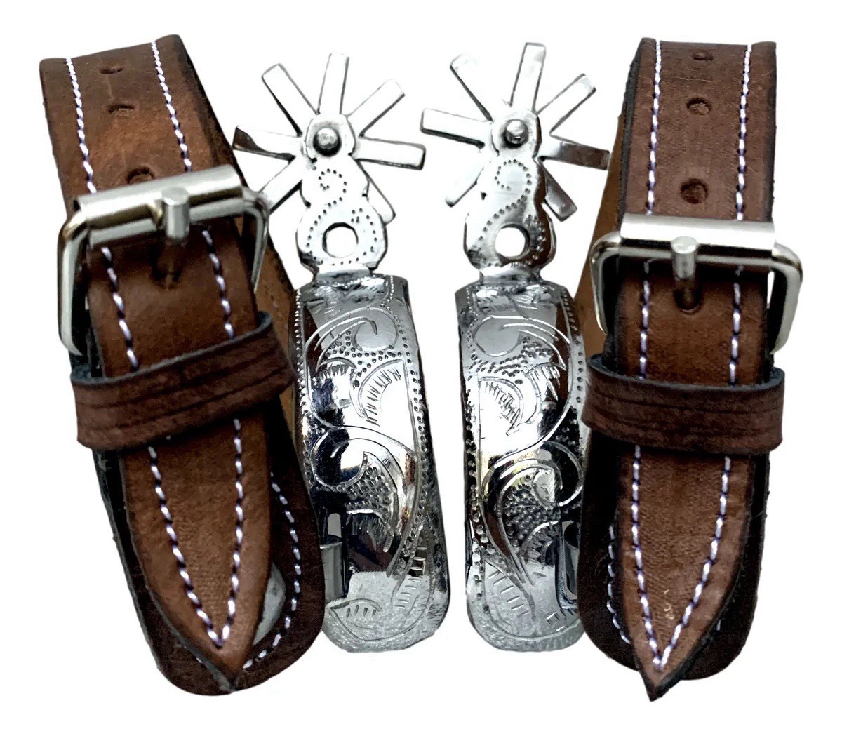 Mexican CHARRO SPURS ESPUELAS Charras Style Charreria HORSE Boot Gear Mexico