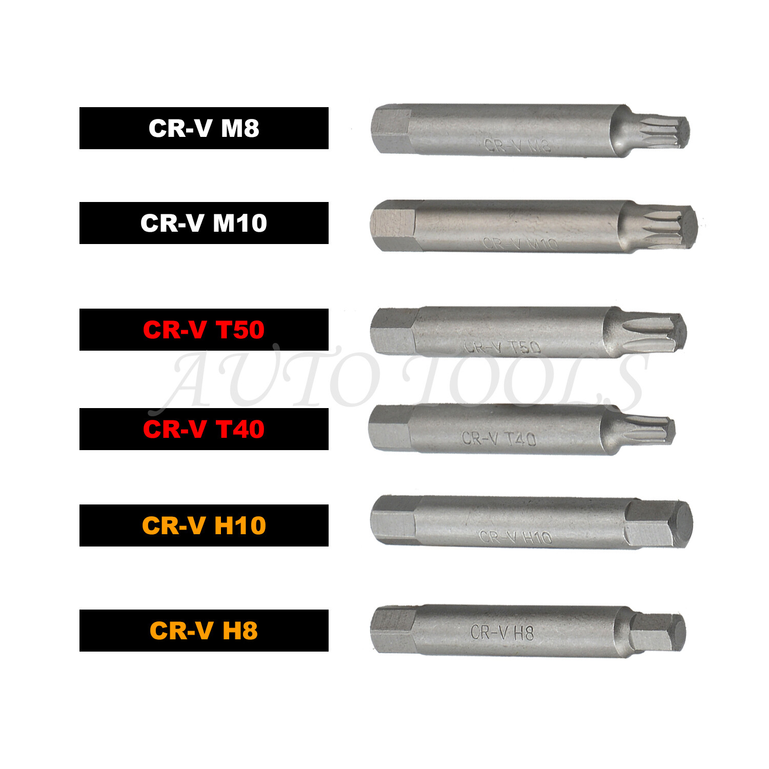 13Pc Alternator Freewheel Pulley Removal Socket Hex Spline Star Bits Tool Kit