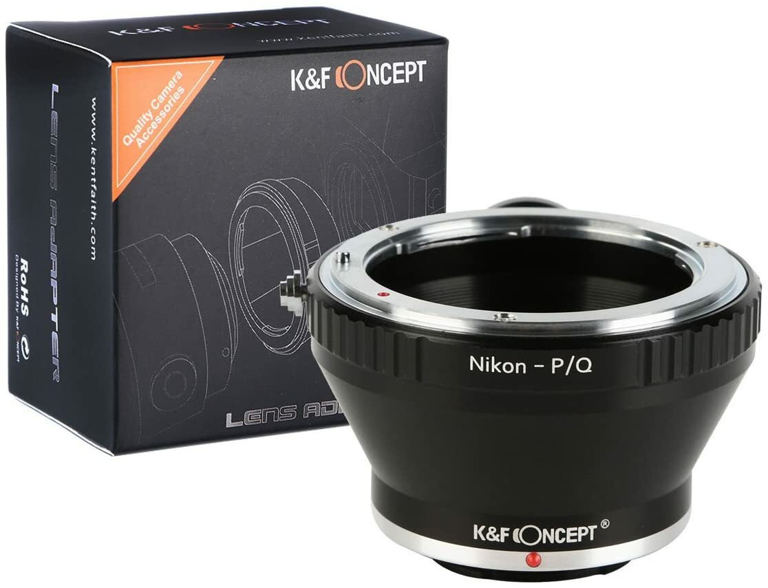 K&F Concept Lens Mount Adapter for Nikon F AI Lens to Pentax Q PQ Mount Cameras