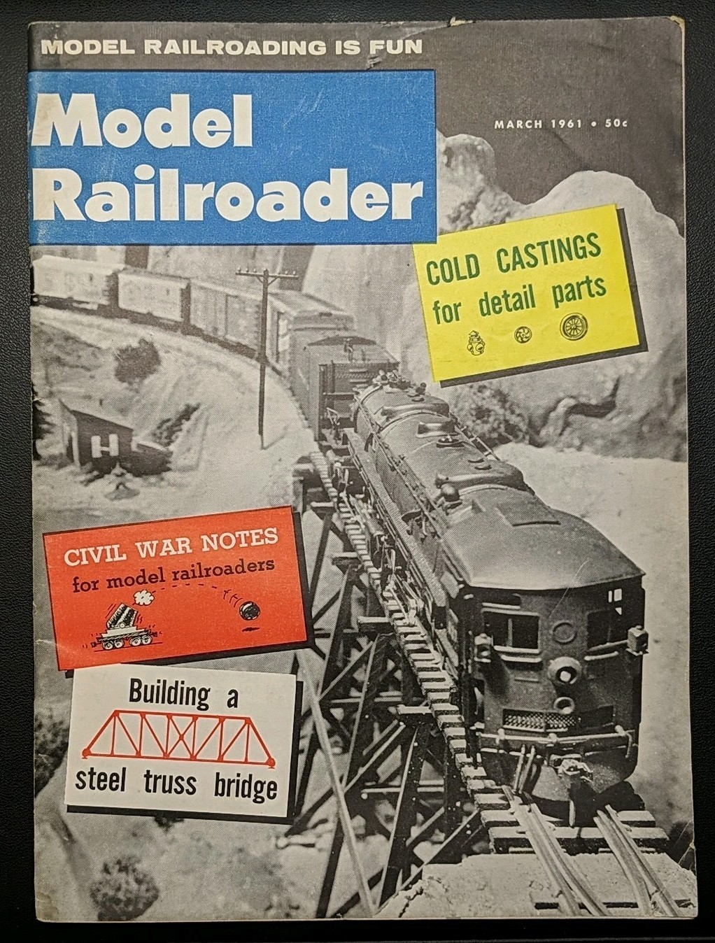 1961 Year MR HO Scale Model Railroader Magazine Lot of 12 (Full Year)