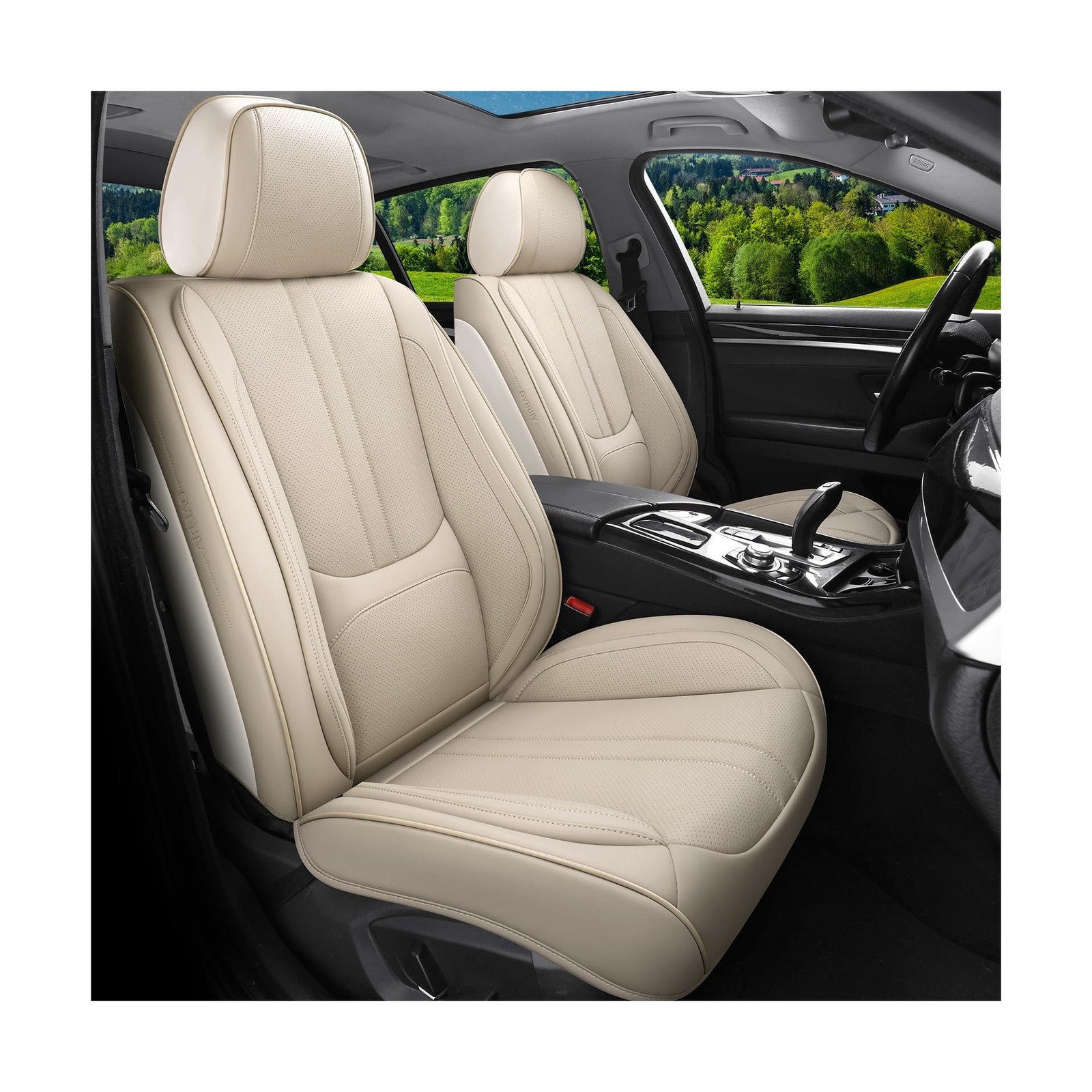 Car Seat Covers Full Set Fit for Impreza 2003-2026, Luxury Faux Leather Seat ...