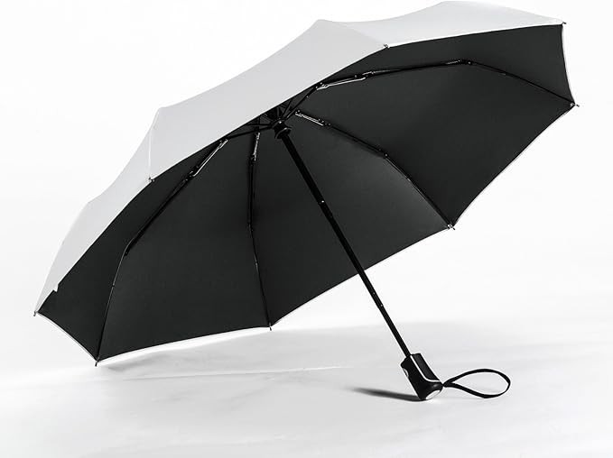 Umenice UPF 50+ UV Protection Travel Umbrella Ultra Light Weight (Black)