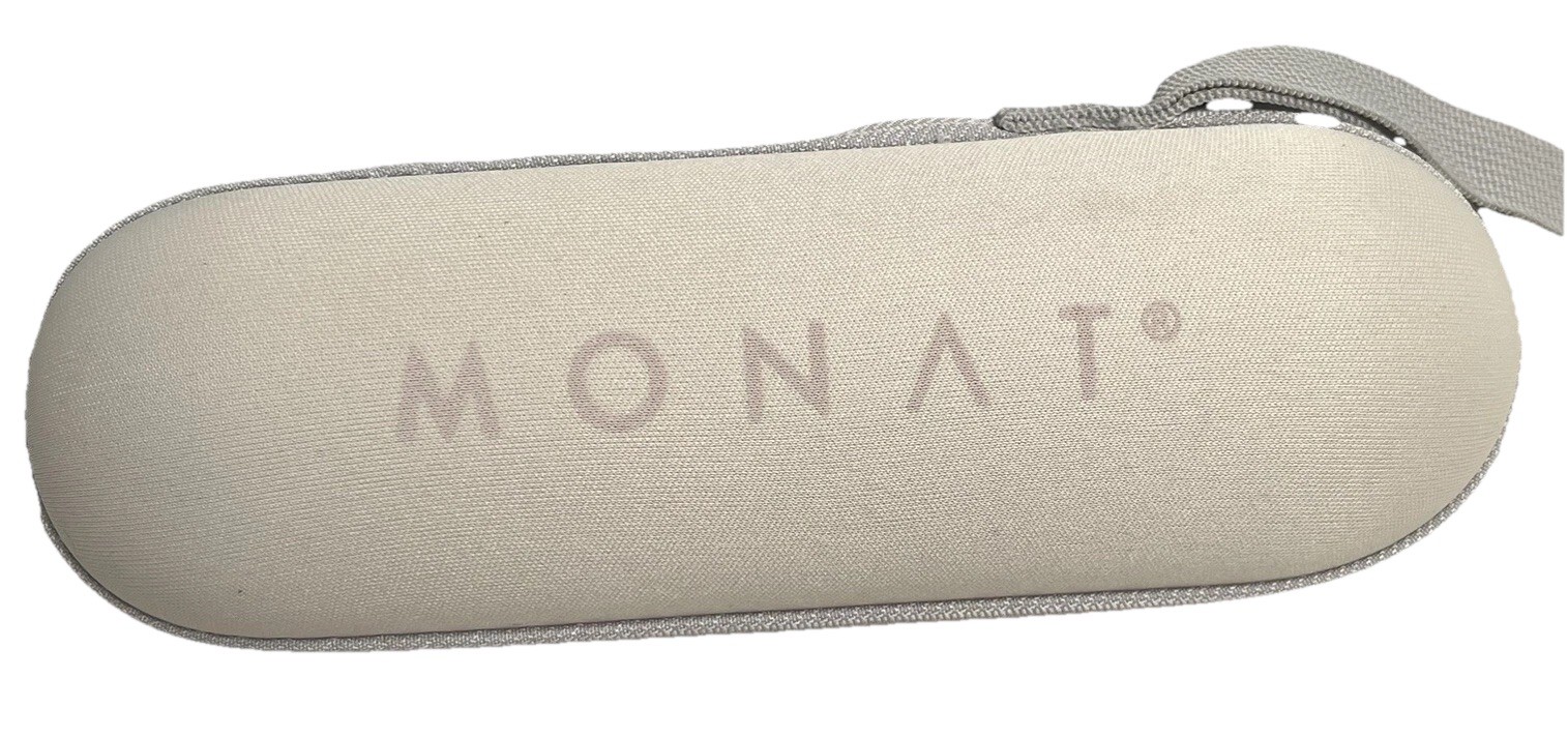 Monat Umbrella Pink Light Small Folding Compact Zip Case Sleek Elegant New