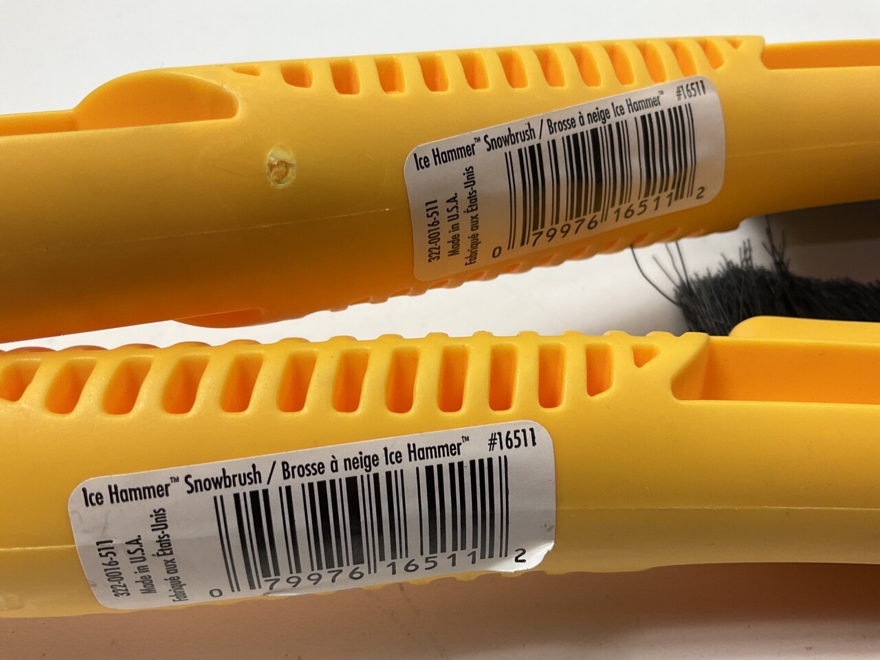 (2) Hopkins 16511 SubZero 23" Ice Hammer Snowbrush & Ice Scraper - YELLOW