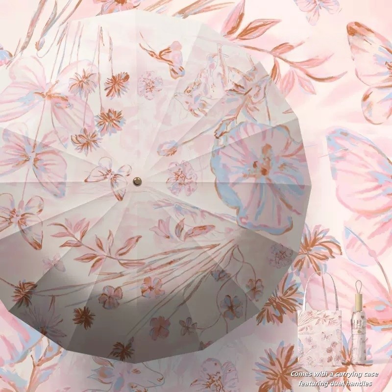 Wind-Resistant,UV-Protective Umbrella Perfect for Both Sunny and Rainy Days