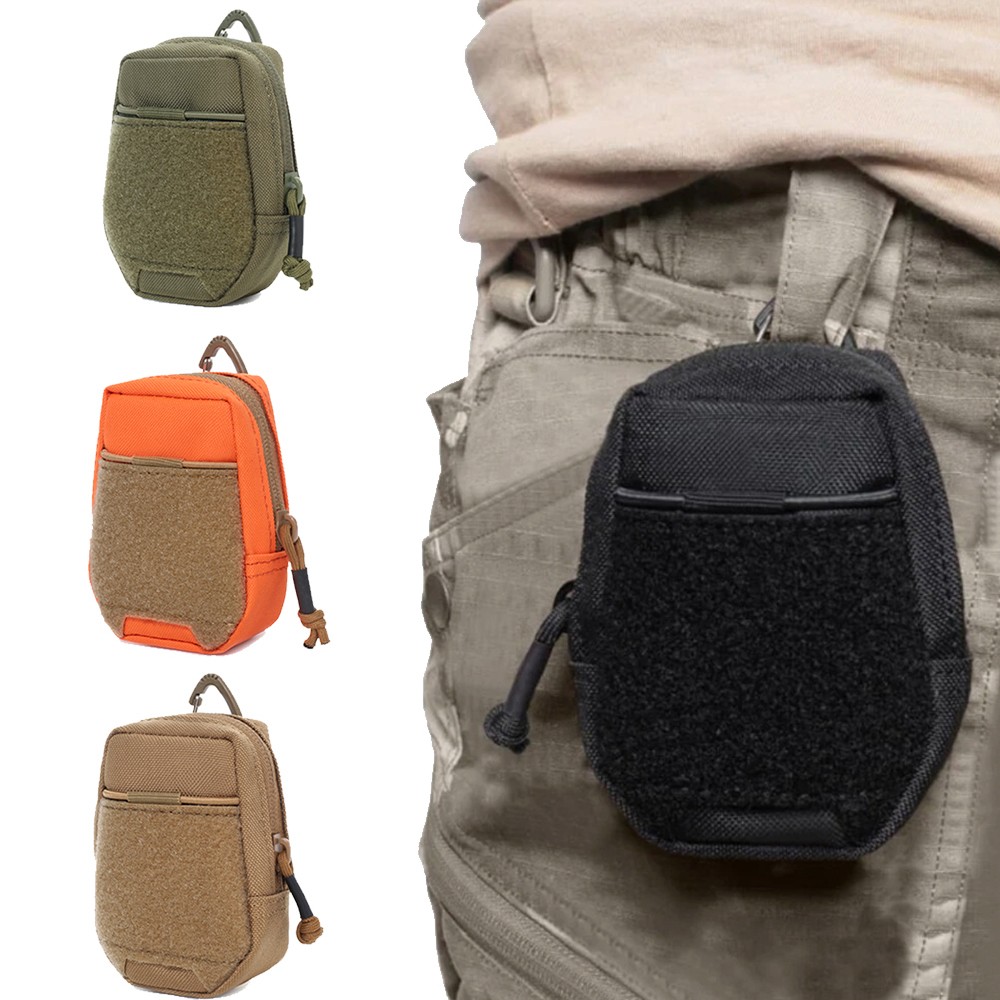 Tactical Utility MOLLE Pouch EDC Small Waist Belt Bags for Sports Travel Hunting