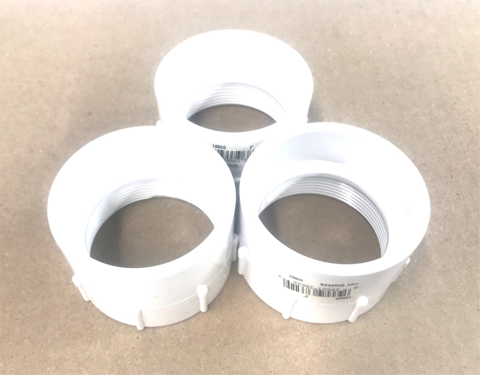 NIBCO PVC-I FIPT Adapter 2" H X FIPT 4803 (92892) [Lot of 3] NOS