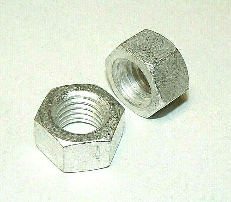 5/8"-11 ALUMINUM FINISH HEX NUTS -  LOT OF 10 PCS.