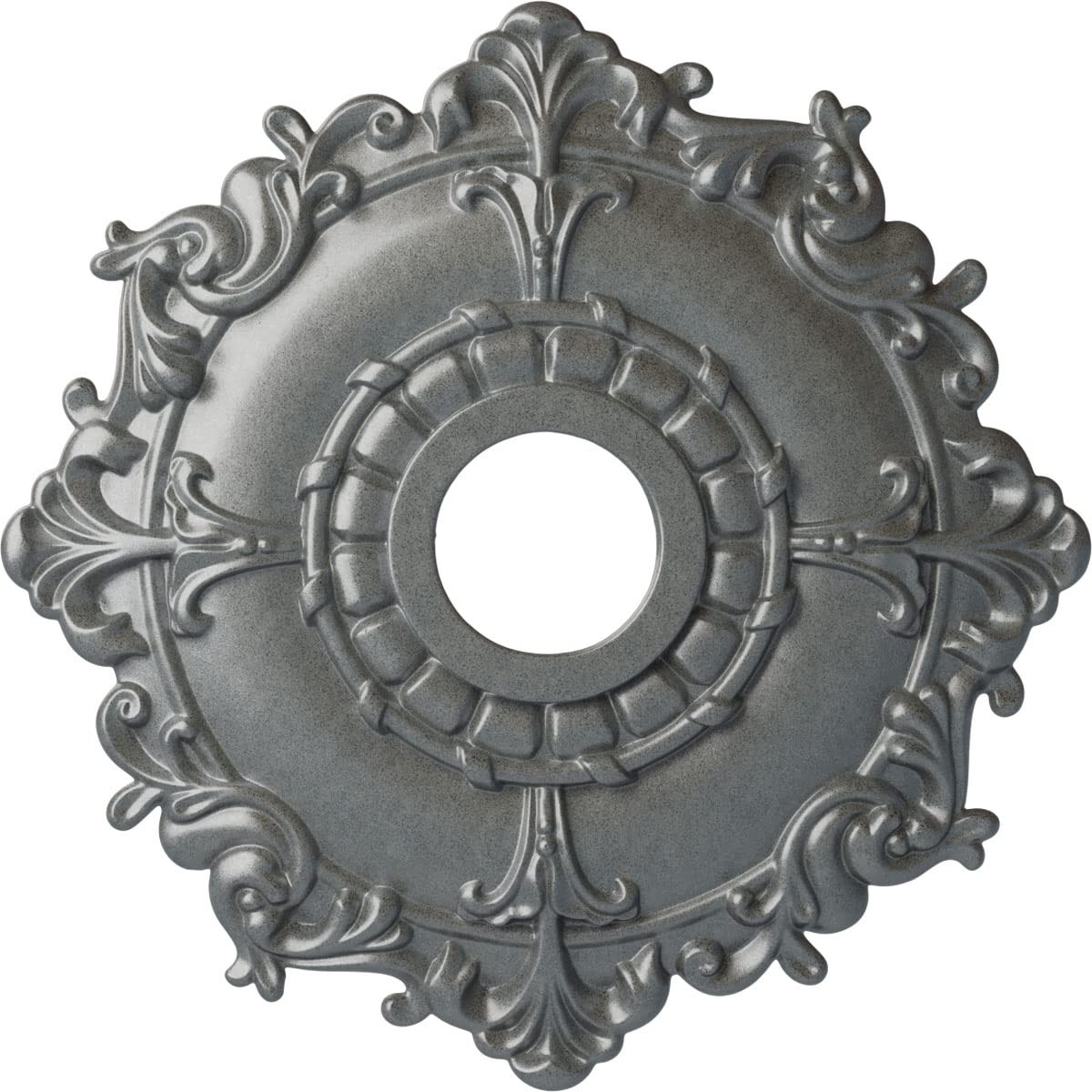 Ekena Millwork Cm18Rlpls Riley Ceiling Medallion Platinum