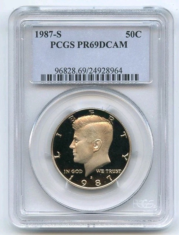 1987-S   KENNEDY - Half Dollar - PCGS -  PR69 - DCAM