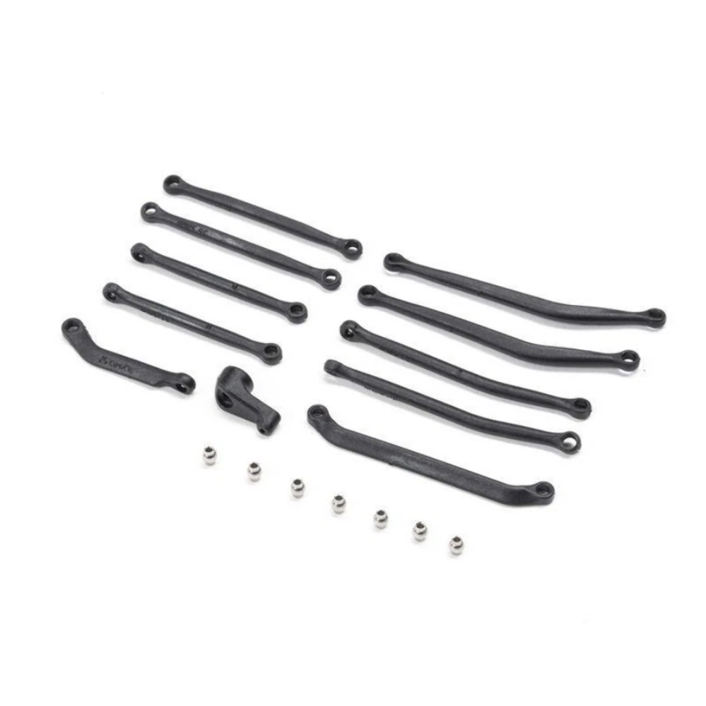 Axial Steering Link Set Assembly Servo Horn Direct Fit SCX30 Black (AXI-3307)