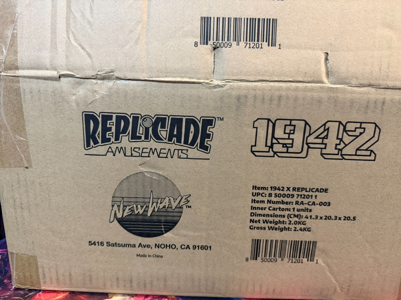 New Wave RepliCade 1942 Capcom 1/6 Scale Arcade Cabinet – Complete and tested
