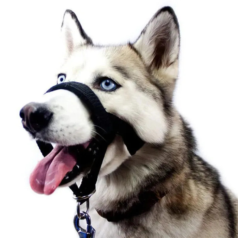 Pet Muzzle Dog Adjustable Anti-biting Nose Hair Mask Pet Traction Dog.