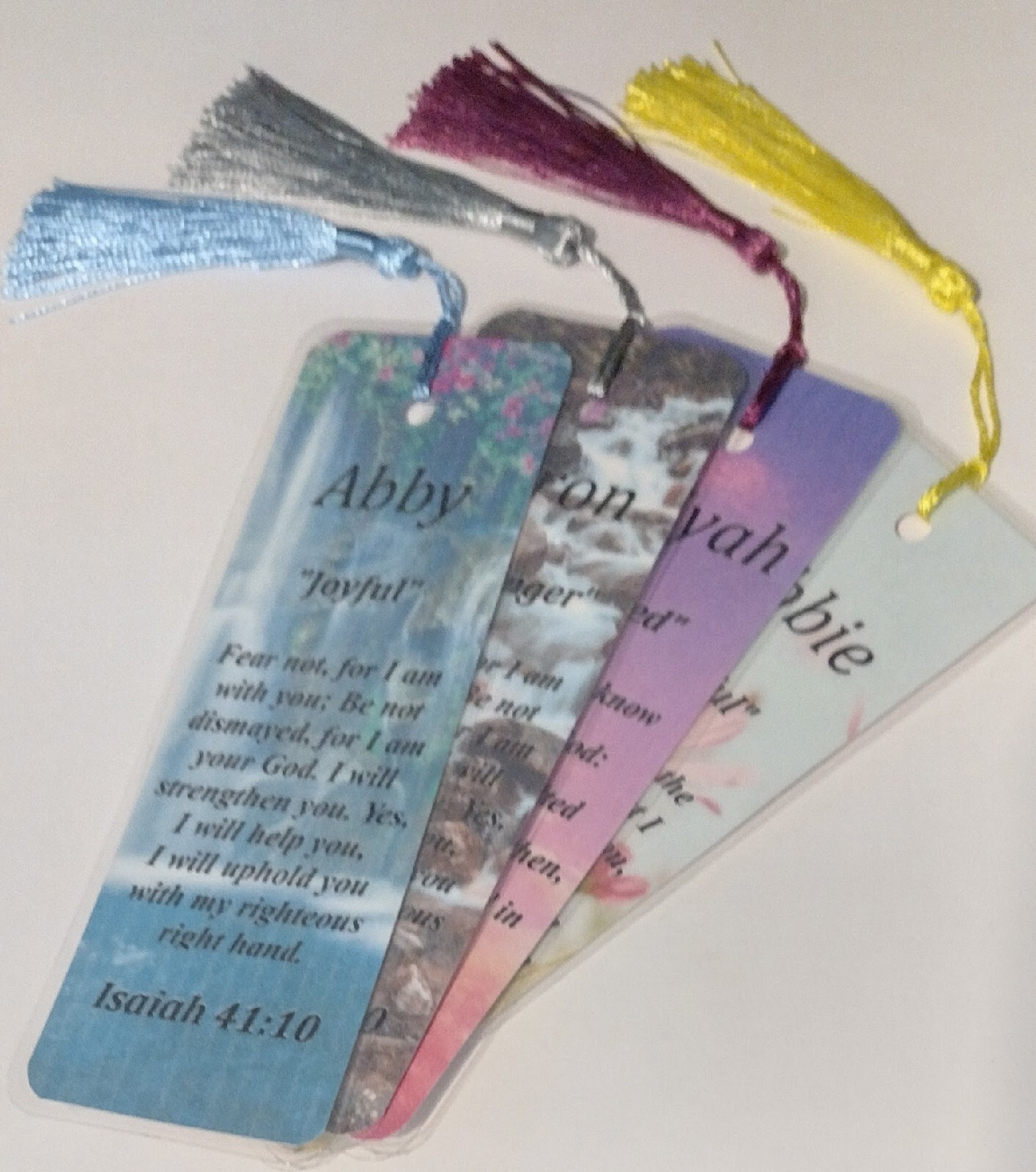 Liam "Unwavering Protector" Keepsake Name Meaning Bookmark with Verse & Tassel