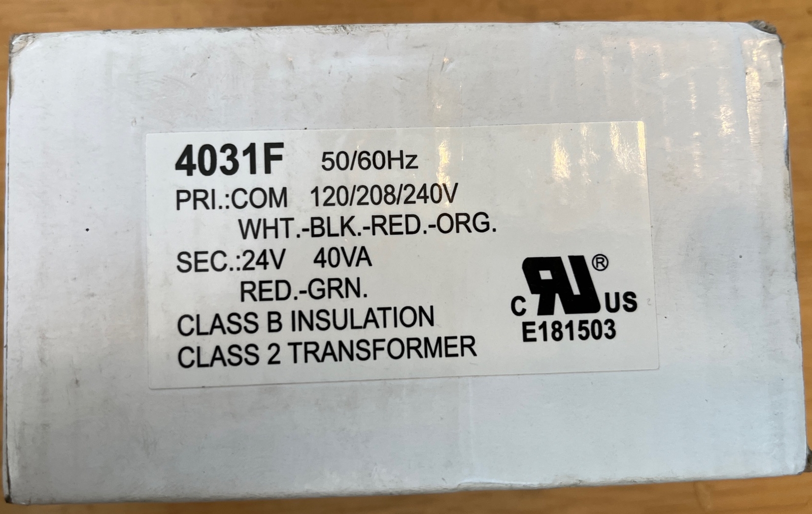 Fiada 24V 40VA Control Transformer, UL Certified Primary 120, 208, 240V Secondar