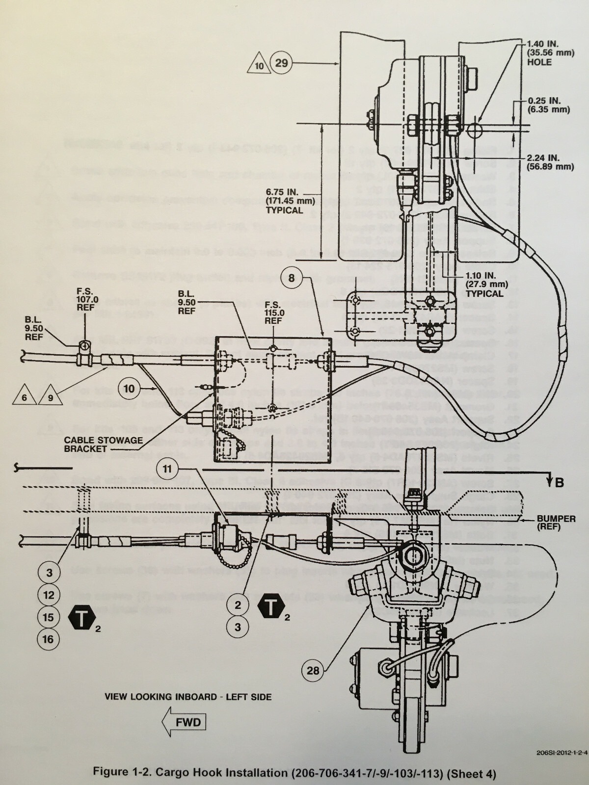 Bell 206L Cargo Hook Kits Service Instruction Manual
