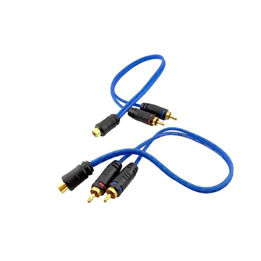 ORION Cobalt CRY2M (1 Foot) RCA Y Adapter 1 RCA Female to 2 RCA Male Stereo Car