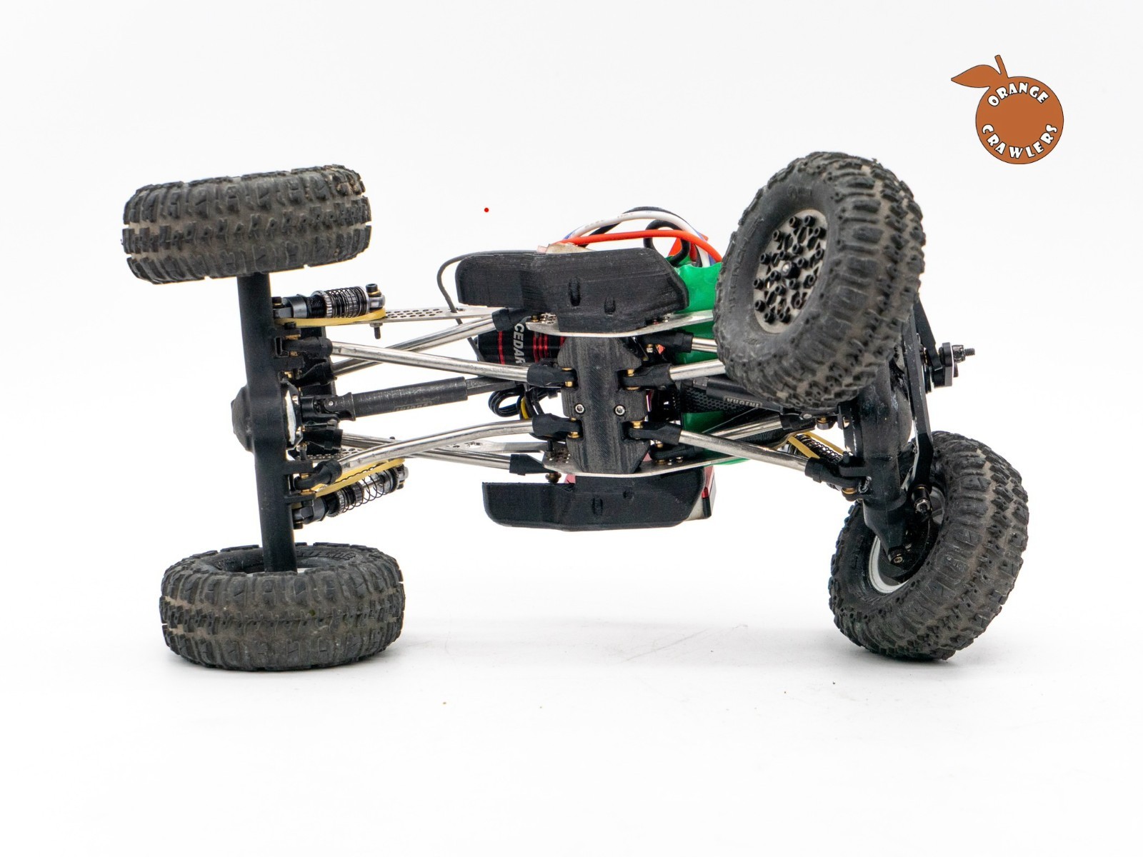 SCX24 Sliver Pro Stainless. 15° skid, adjustable geometry, sliders, mag mounts