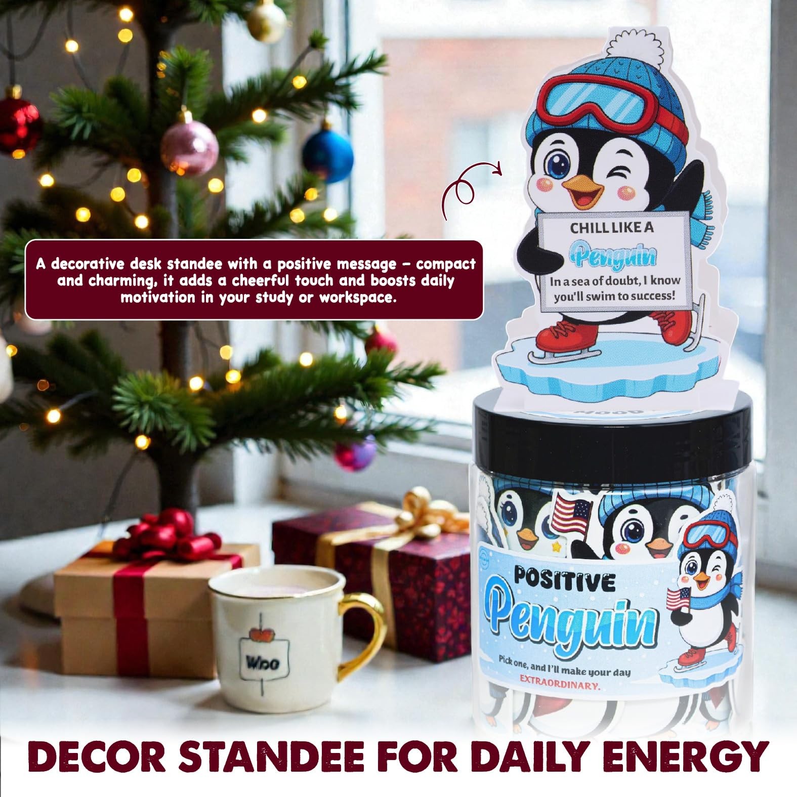 Positive Penguin Jar – 60 Daily Affirmation Cards with