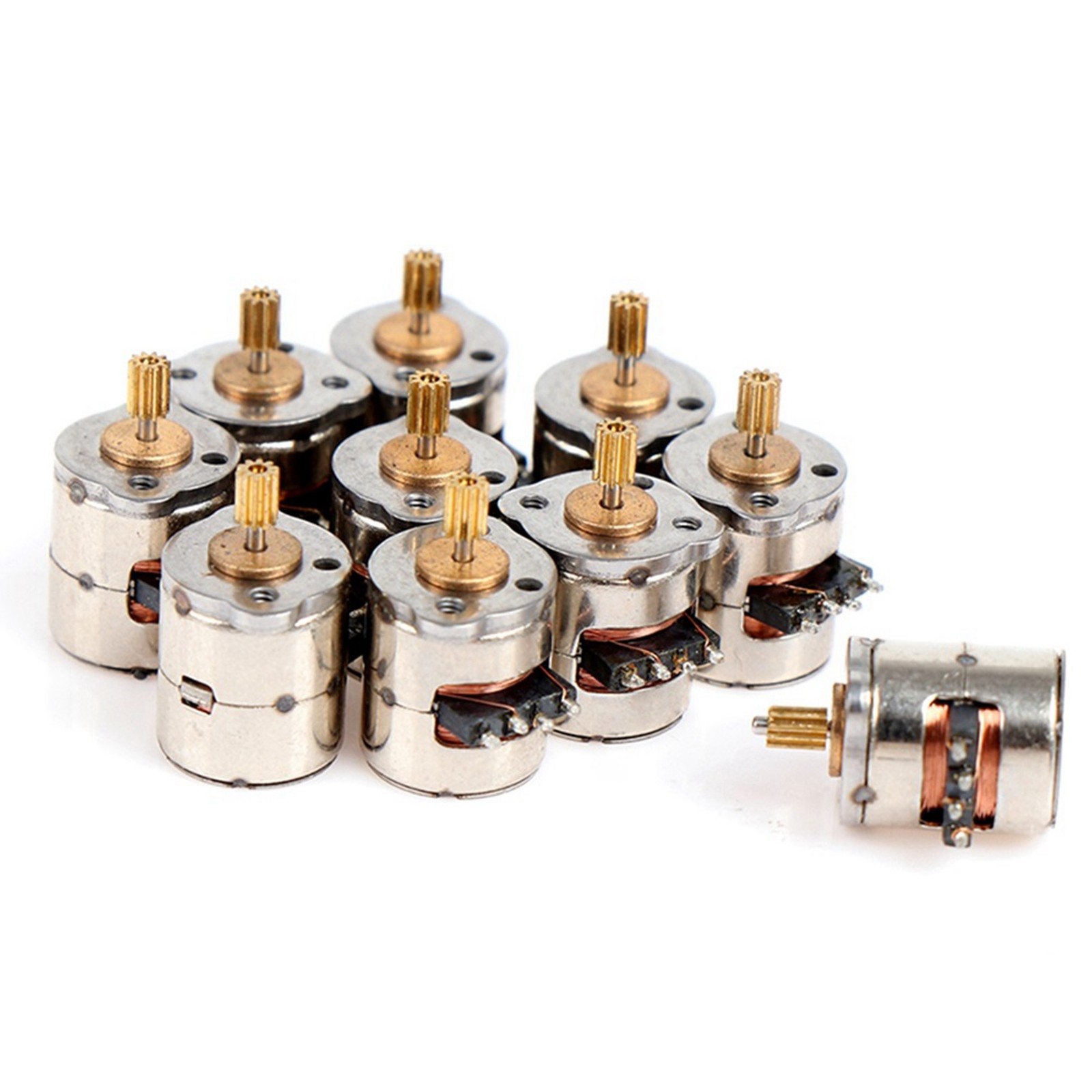 10Pcs/Pack  2-Phase 4-Wire Stepper Motor Miniature Stepper with Gear Small6098