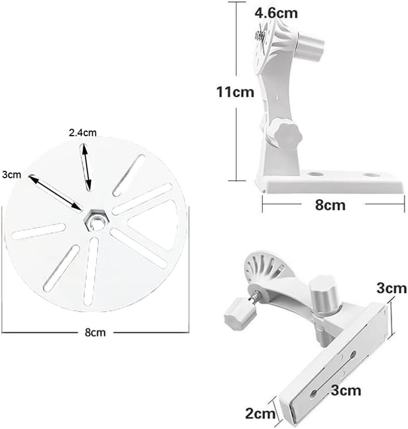 2 Pack Dome Camera Wall Mount L-Type Stand Cam Bracket Ceiling Support Base Hold