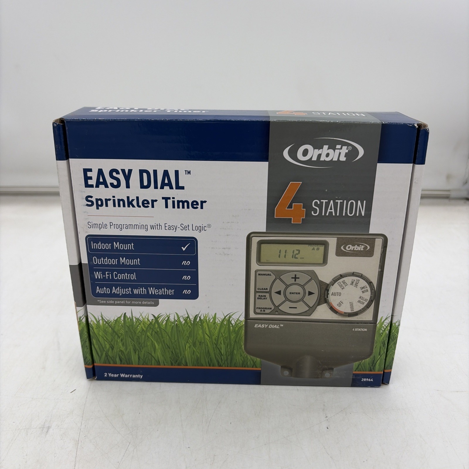Orbit Easy Dial 4 Station Sprinkler Control Timer Model 8964. A6 335