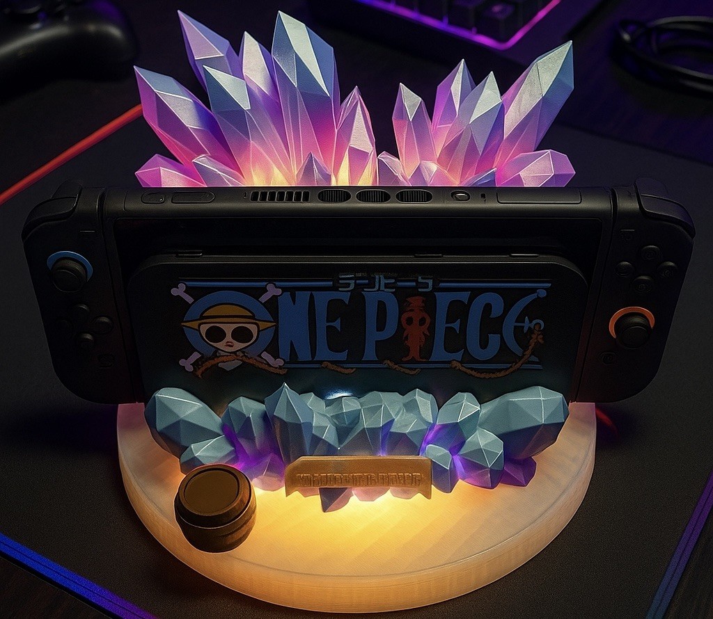 One Piece Nintendo Switch 2 Holder Stand gaming Dock 3D Printed